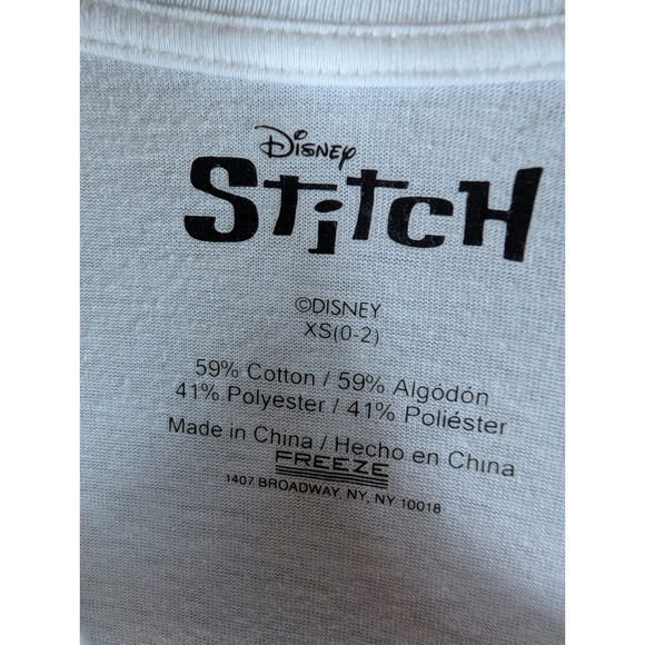 Disney Lilo & Stitch Angel "You're Outta This World" Graphic Pocket Tee Shirt XS - Picture 6 of 12